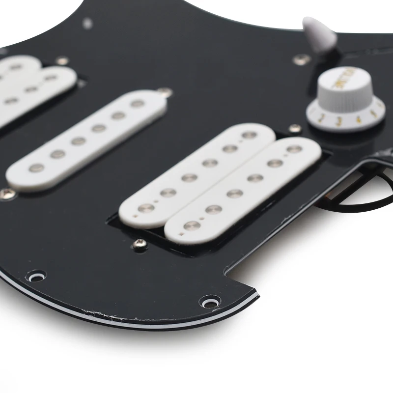 HSH Pickguard Obvody Elektrické Gitary, Pickguard HSH Naložené Prewired Scratchplate Montáž Black/White