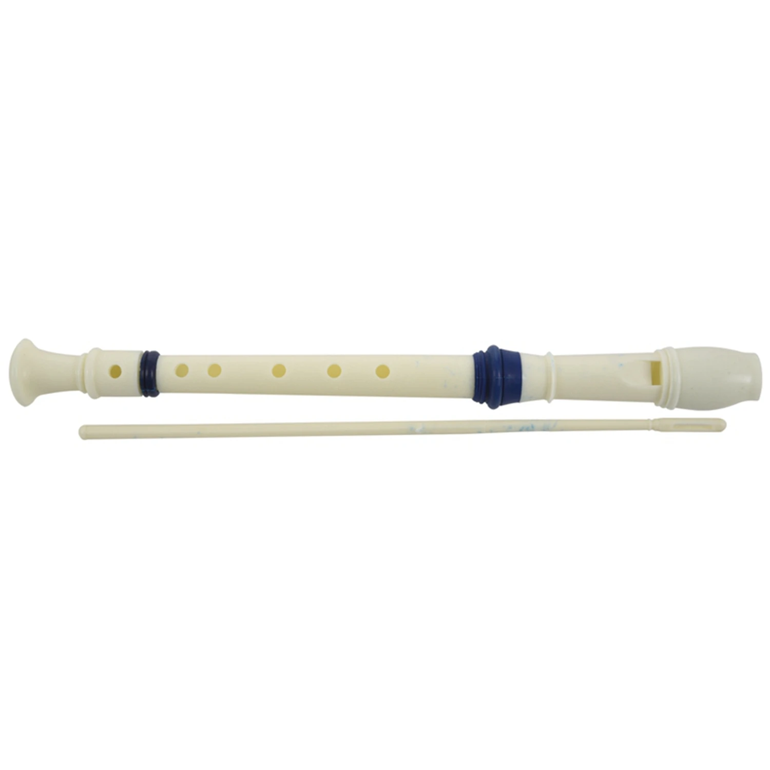 Hudobný Nástroj, 6 Otvorov Soprán Flauta Záznamník Biela Modrá