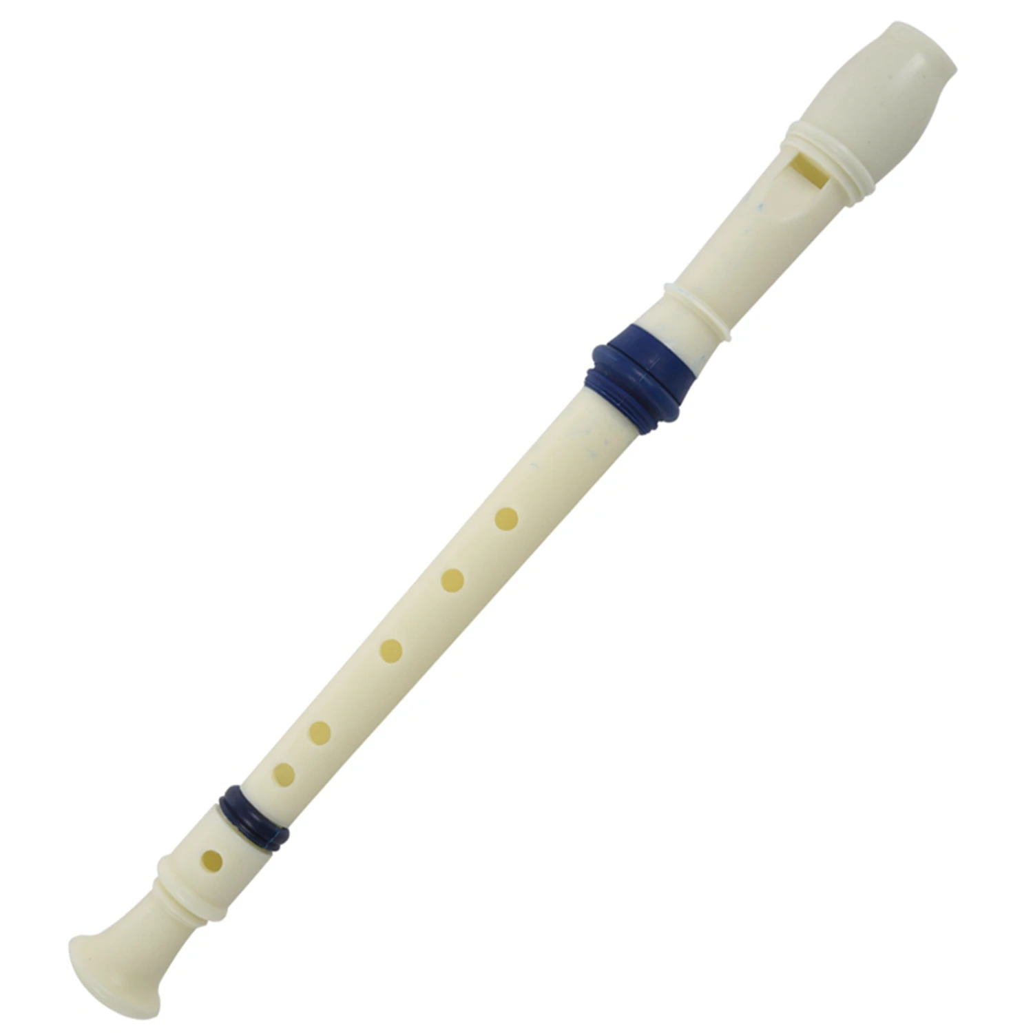 Hudobný Nástroj, 6 Otvorov Soprán Flauta Záznamník Biela Modrá