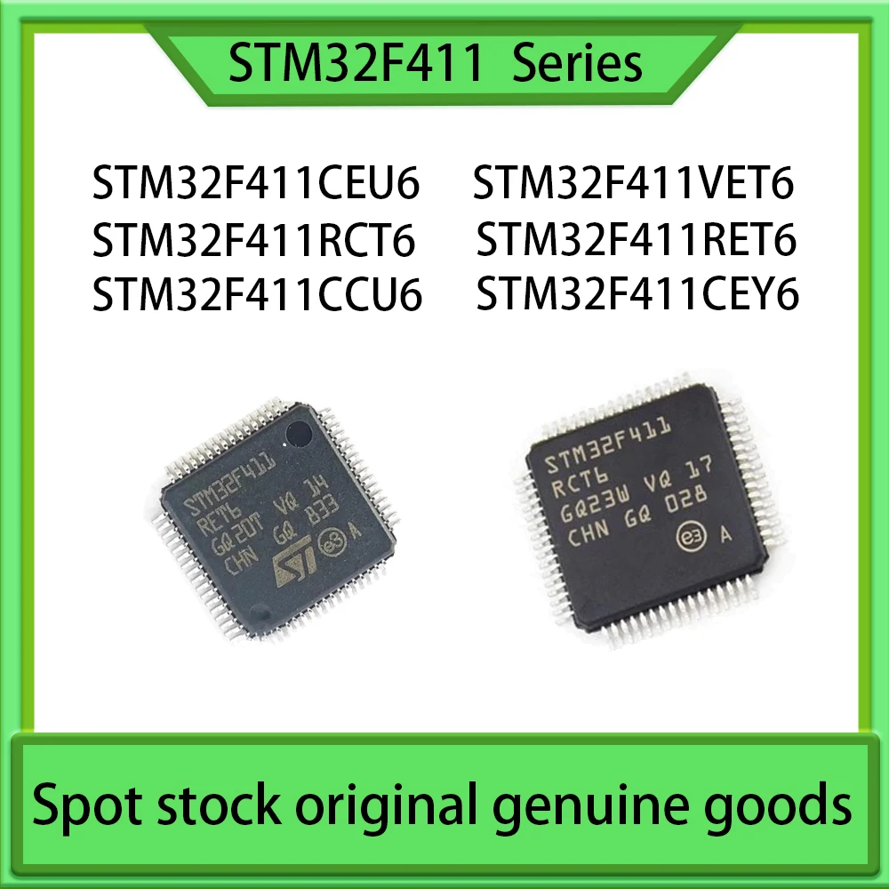 Integrovaný Obvod IC STM32F411CEU6 STM32F411RCT6 STM32F411CCU6 STM32F411VET6 STM32F411RET6 STM32F411CEY6 Package VFQFN48LQFP100