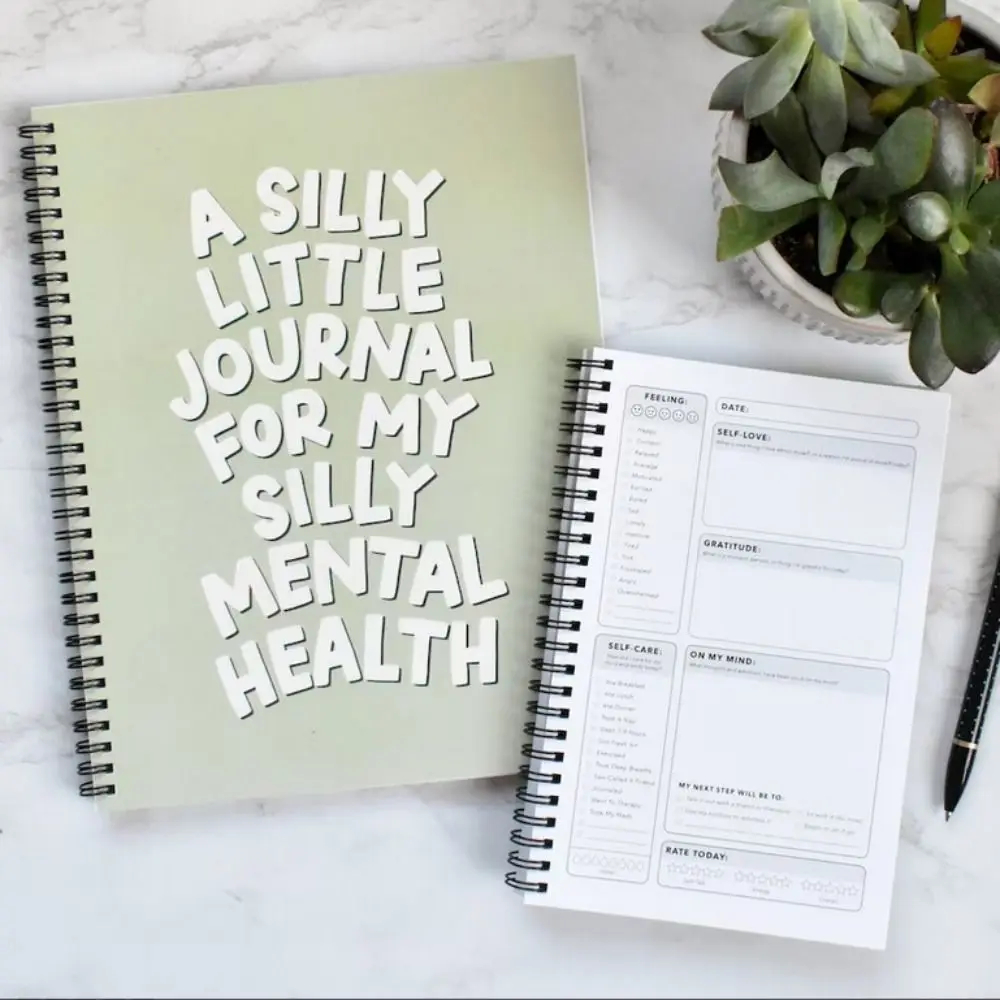 Kancelárske Potreby Duševné Zdravie Vestník Notebook Prenosný Štvorec Papiera Denný Plánovač Poznámkový Blok