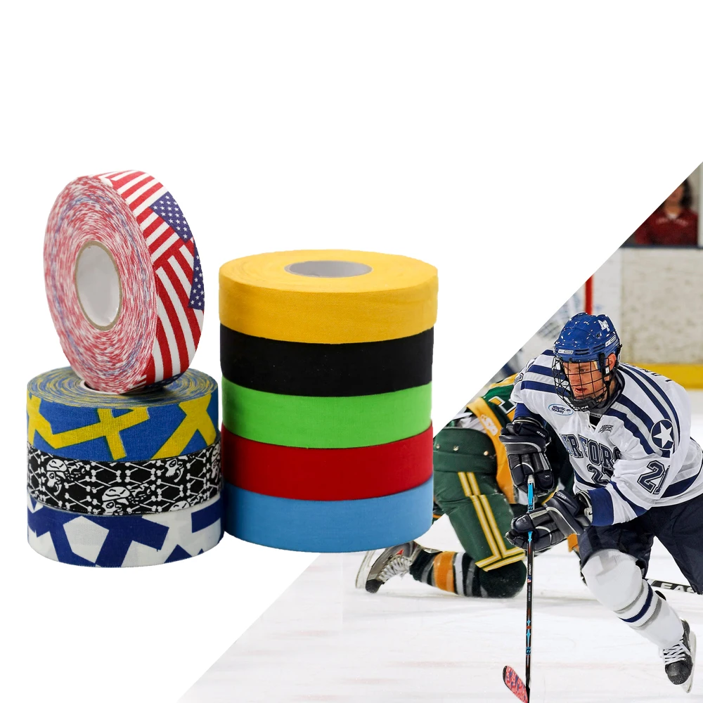 Kindmax Farebné Športové Hokejové Priľnavosť Pásky Hockey Stick Pásky Dobrý Výstroj Shin Stráže Úlohu pre Fitness