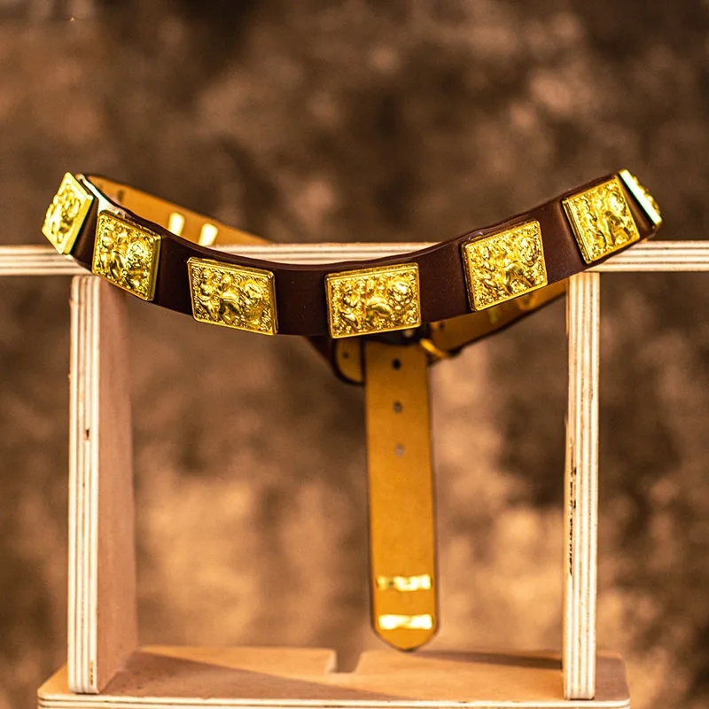 Kovové dekorácie Kožený Opasok Čínsky štýl Hanfu Brnenie Štýly Príslušenstvo