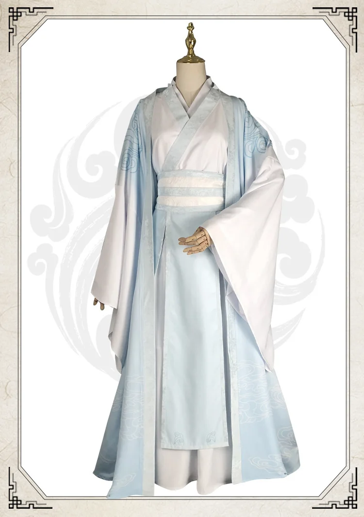 Lan Wangji Cosplay Kostým Mo Dao Zu Shi Pôvodné Lan Zhan Dávnych Kostým Parochňu Wei Wuxian Yiling Patriarcha kostým+ parochne +topánky