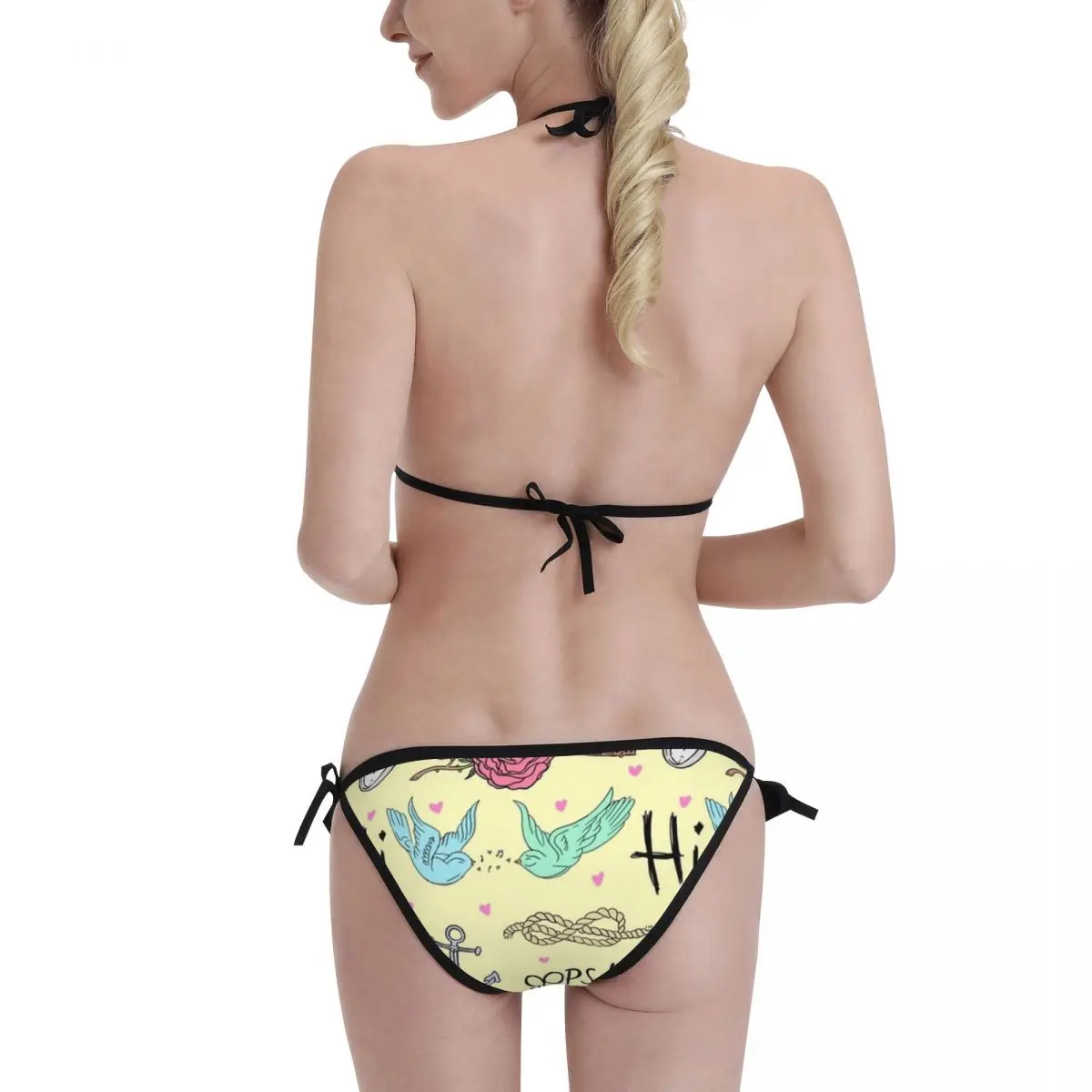 Larry Stylinson Bezplatné Tetovanie Vzor Bikini dámske Plavky 2023 Nastavenie Push Up dámske Letné Plaviek Bikiny