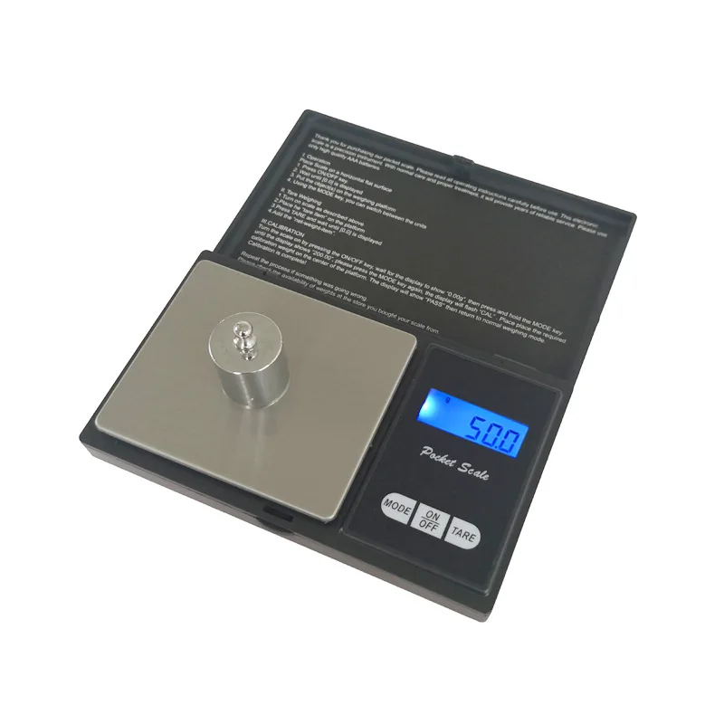 LCD Displej Prenosné Digitálne Vrecku Šperky Rozsahu 500 g/0,1 g 100 g/0.01 g 200 g/0.01 g 500g/0.01 g