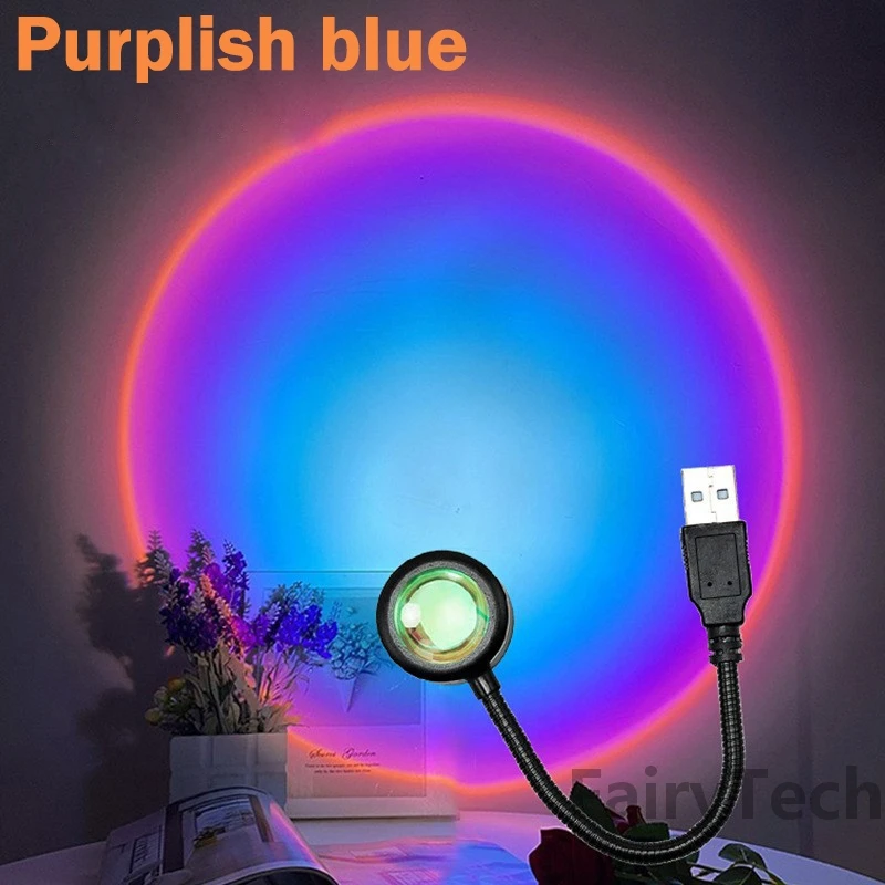 Led USB západ Slnka Auto Strechy Lampa Projektora Domova Noc Ľahké Prenosné Náladu Svetlo Pre Spálne Steny v Obývacej Izbe Neónové Svetlá