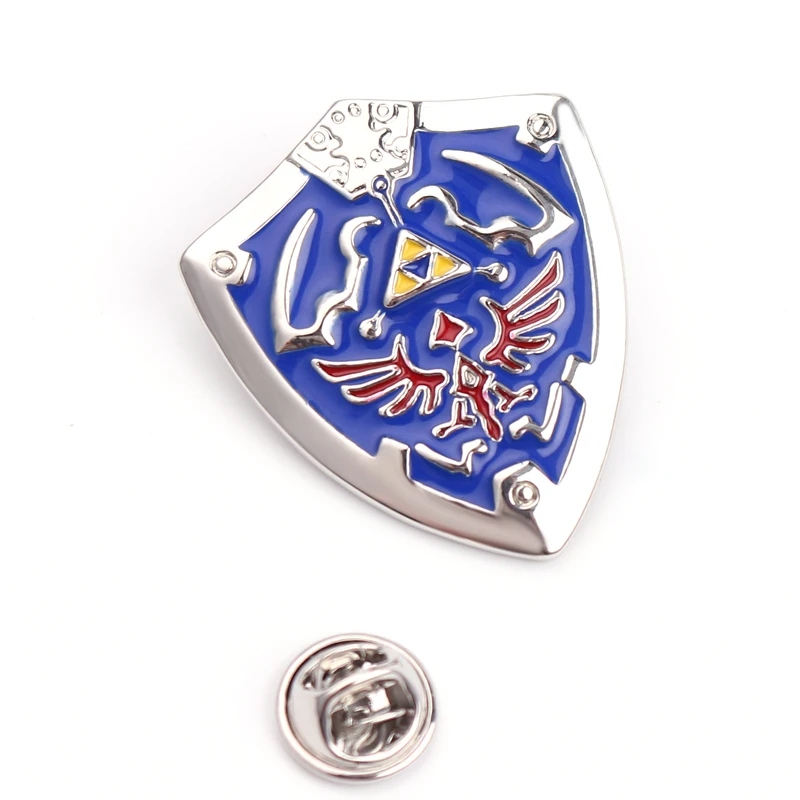 Legenda Brošňa Modrý Štít Smalt Pin Kovové Odznaky Vysoko Kvalitné Šperky Pekné Príslušenstvo Klopě Pin Brošne Dary