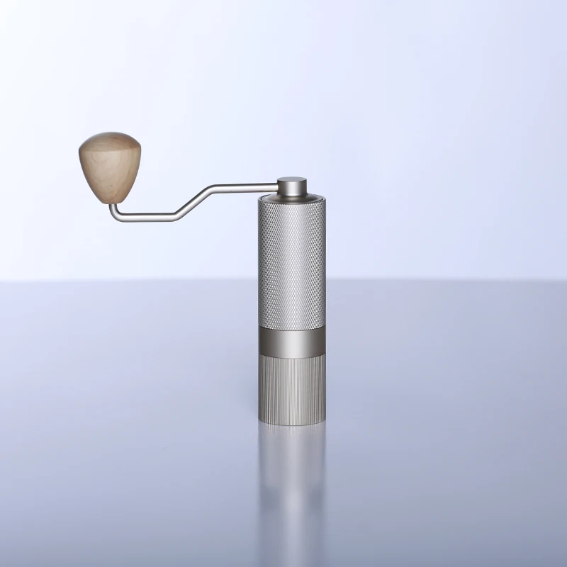 MC ručný mlynček na kávu prenosné mlyn 420stainless ocele 48 mm z nehrdzavejúcej ocele, Titánu, pokovovanie burr