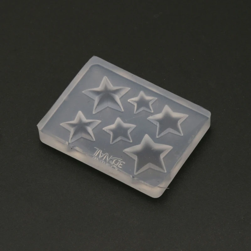 Mini 3D Rezbárstvo Star Nail Art Silikónové Formy Malé Hviezdy Kúzlo Živice Casting Mold
