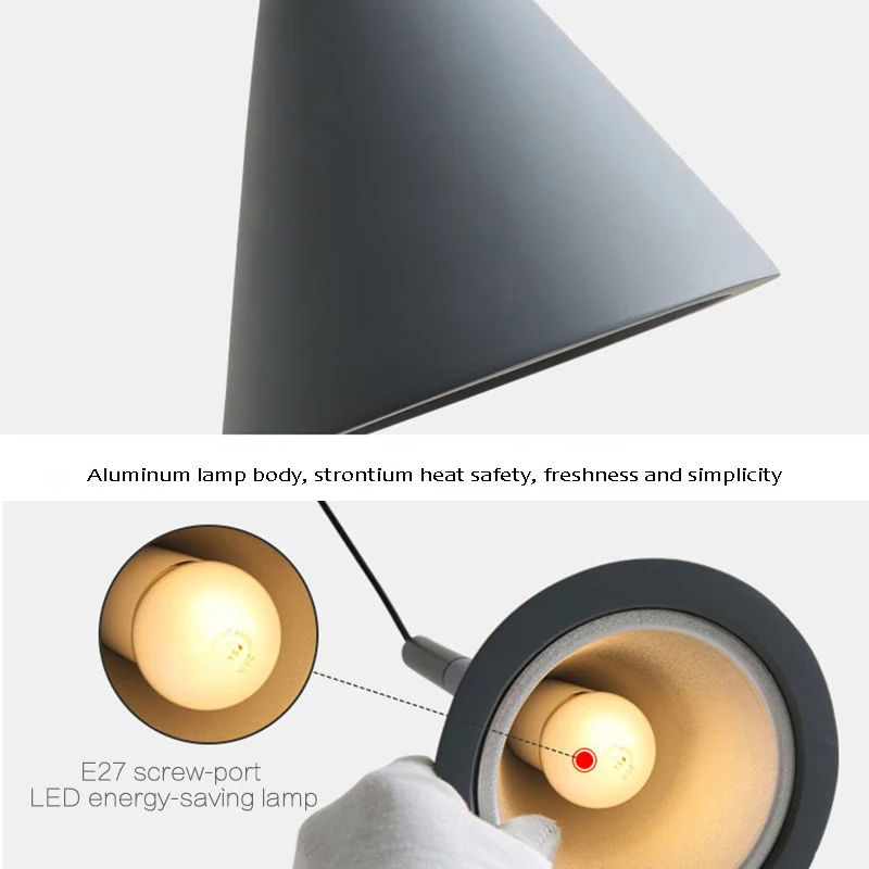 Moderná Severská Prívesok Svetlá Jednoduché Lampy Multicolor Minimalistický Závesné Lampy Hlavy E27 Edison Žiarovka pre Kuchyňa, Jedáleň, Spálňa