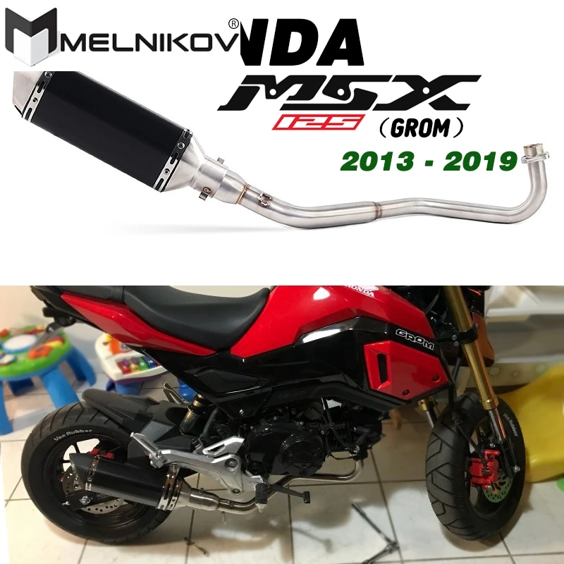 Motocykel Vyčerpať Celý Systém Strede Rúry Šál Sklzu Na Honda M3 MSX 125 MSX125 SF roku 2013 Do roku 2020