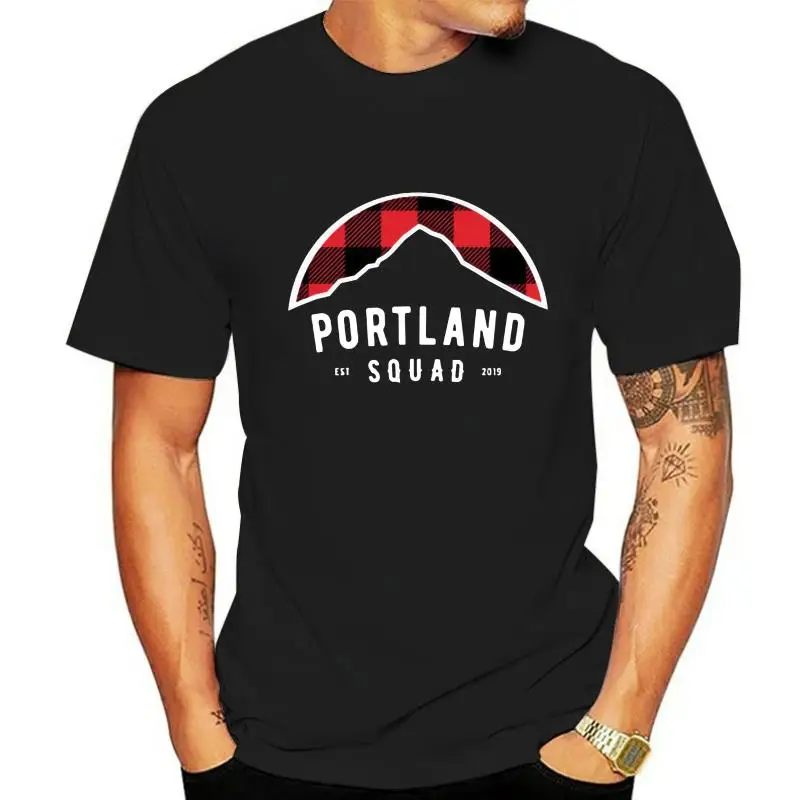 Muži t-shirt Portland Družstvo Klasické Logo Mt Hood Oregon Koberčeky Drevorubač Vzor tričko Ženy tričko