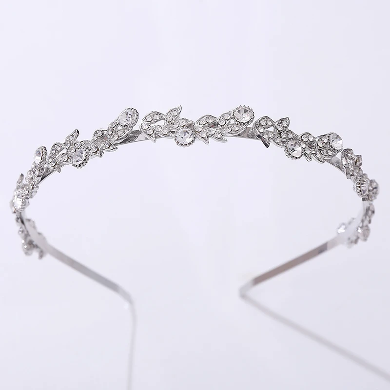 Móda Drahokamu leaf Hairbands pre Ženy hlavový most Svadobné Svadobné Doplnky do Vlasov Luxus, Vlasy, Šperky Strany Headpiece Darček