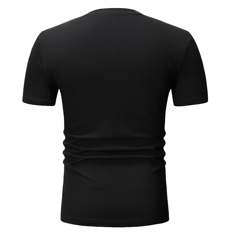 Móda Tlač Krátke Sleeve T-Shirt pánske Modálne Bavlna Kolo Krku Solid Color Trend Top