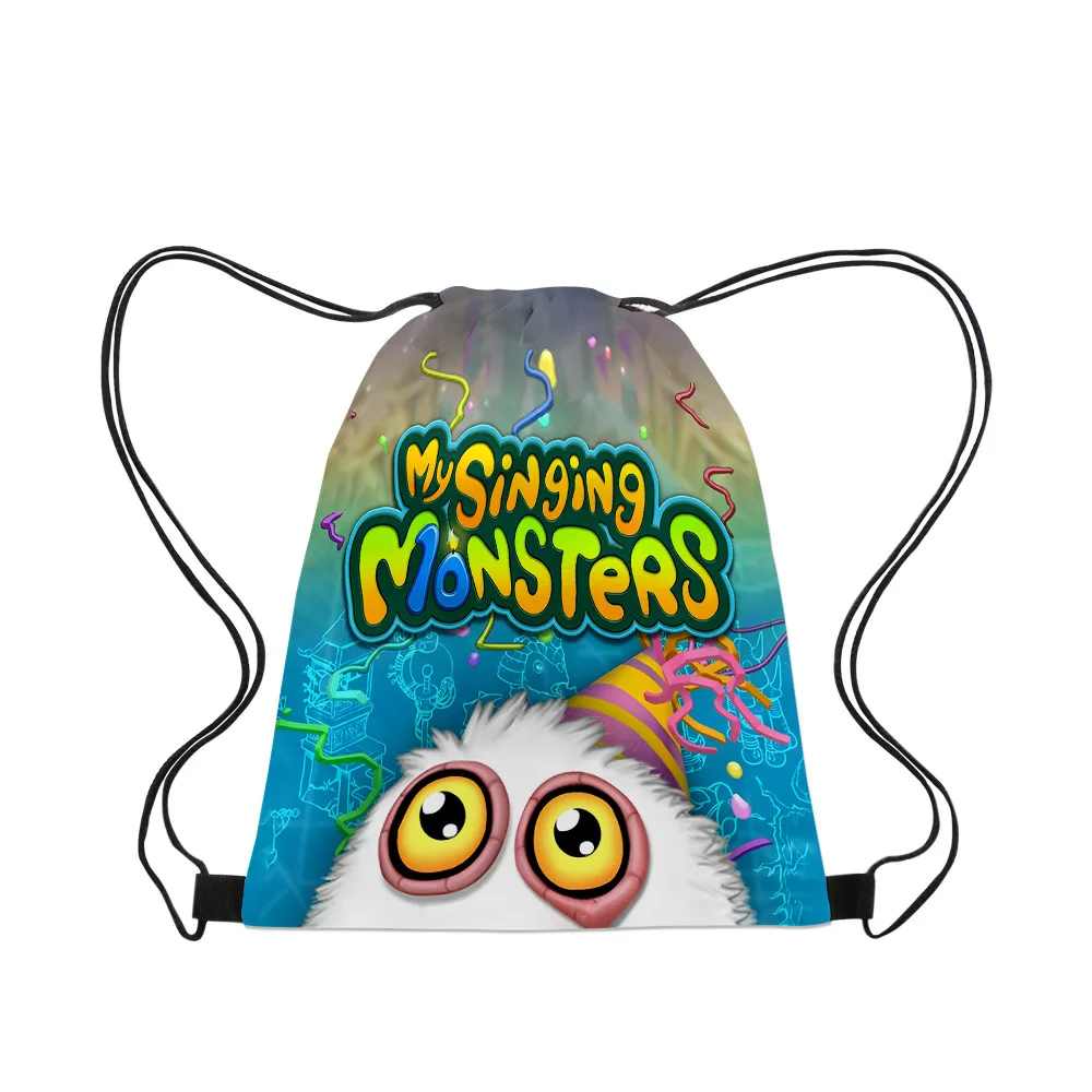 Môj Spev Monsters Šnúrkou Taška Banda Vrecko Na Skladovanie Taška Anime Monštrá Organizátor Chlapec Dievča Batohy Deti Narodeninám