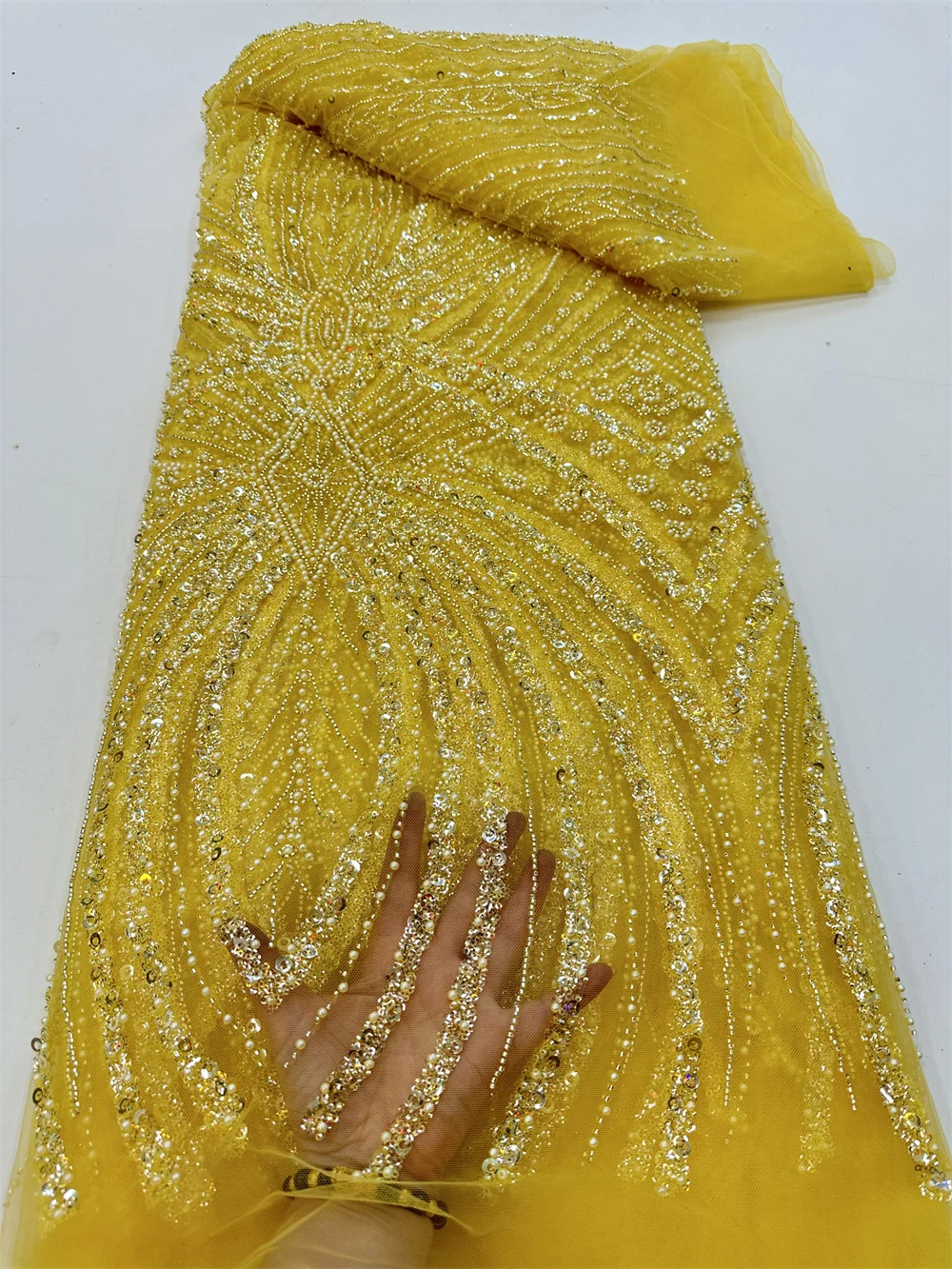 Najnovšie Luxusné Elegantné francúzske Výšivky Ženícha Čipky Textílie Afriky Nigérijský S Flitrami Textílie Pre Svadobné Party Šaty RF70FF
