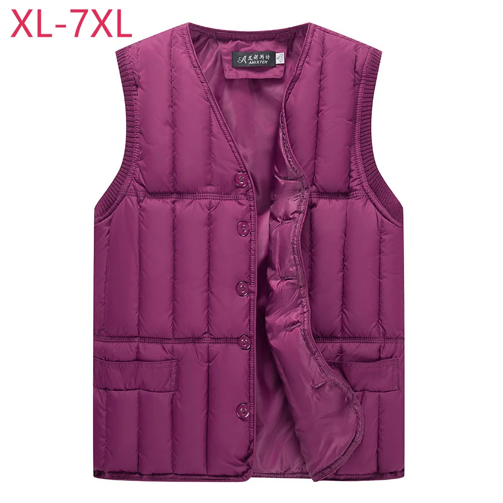 Nové Bavlna Ženy Vesta Plus Veľkosť XL-7XL Zime Krátke vrchné oblečenie Vestu Pevné Zahustiť v Teple bez Rukávov Bundy kórejský Štýl Vesta