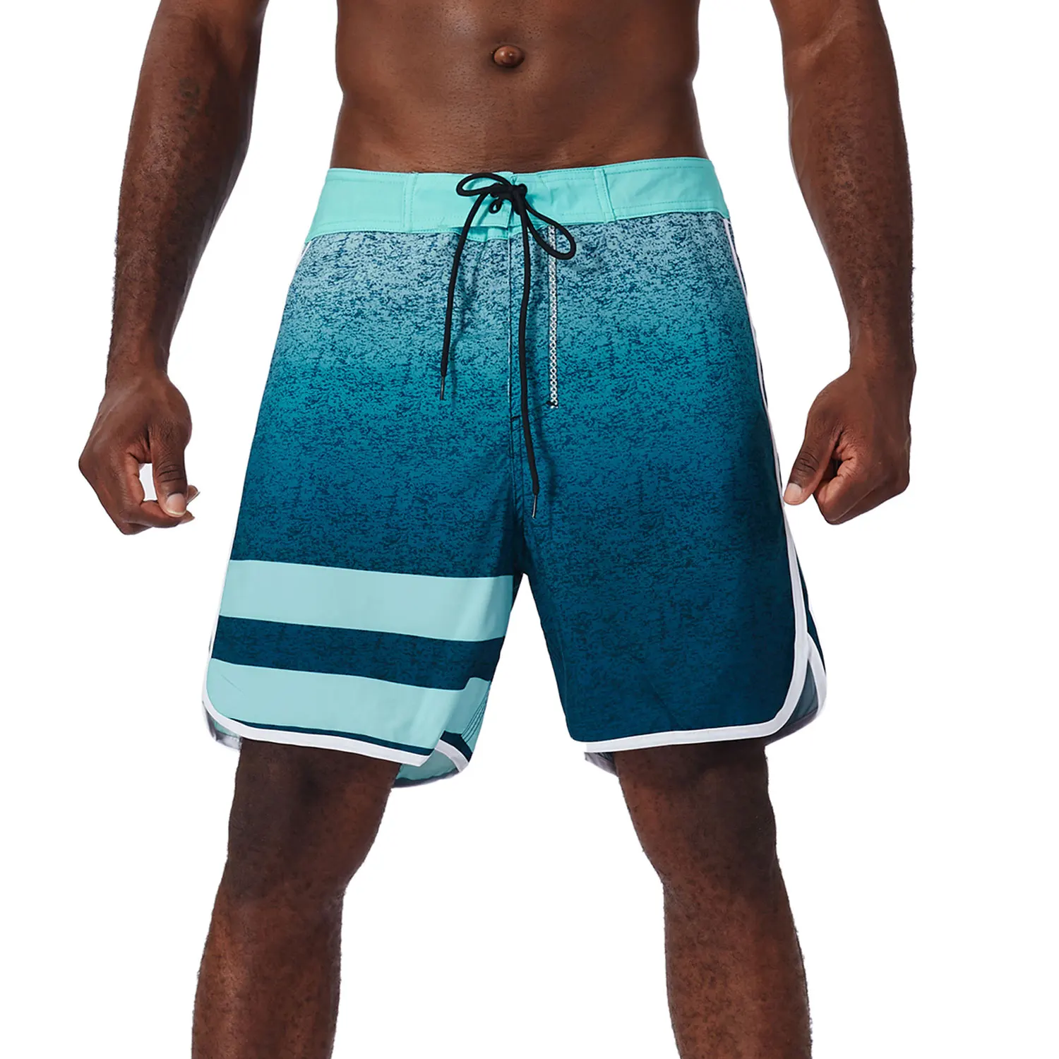 Nové pánske 4-Way Pružnosť Quick-dry BoardShorts Bermudy Pláži Nohavice Značky Nepremokavé Surf Beach Šortky Nohavice plávanie šortky