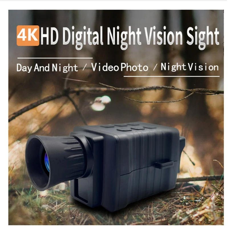 NV3000 Monokulárne Nočné Videnie 5X Digitálny Zoom HD 4K 36MP Infračervené Nočné Detekcie Poľovnícky Ďalekohľad Vonkajšie