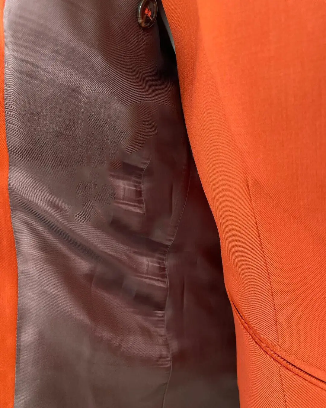 Orange Pracovné Oblečenie Mužov Oblek Šitý Na Mieru 3 Kusy Sako, Vesta Nohavice Jedno Tlačidlo Fit Slim Formálne Business Príčinné Strany Hosť Na Mieru