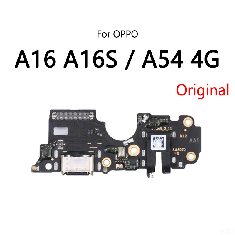 Originálne USB Nabíjanie Dock Port Zásuvky Pripojte Konektor Flex Kábel Pre OPPO A15 A15S A35 A16 A16S A54 Plnenie Doske Modulu