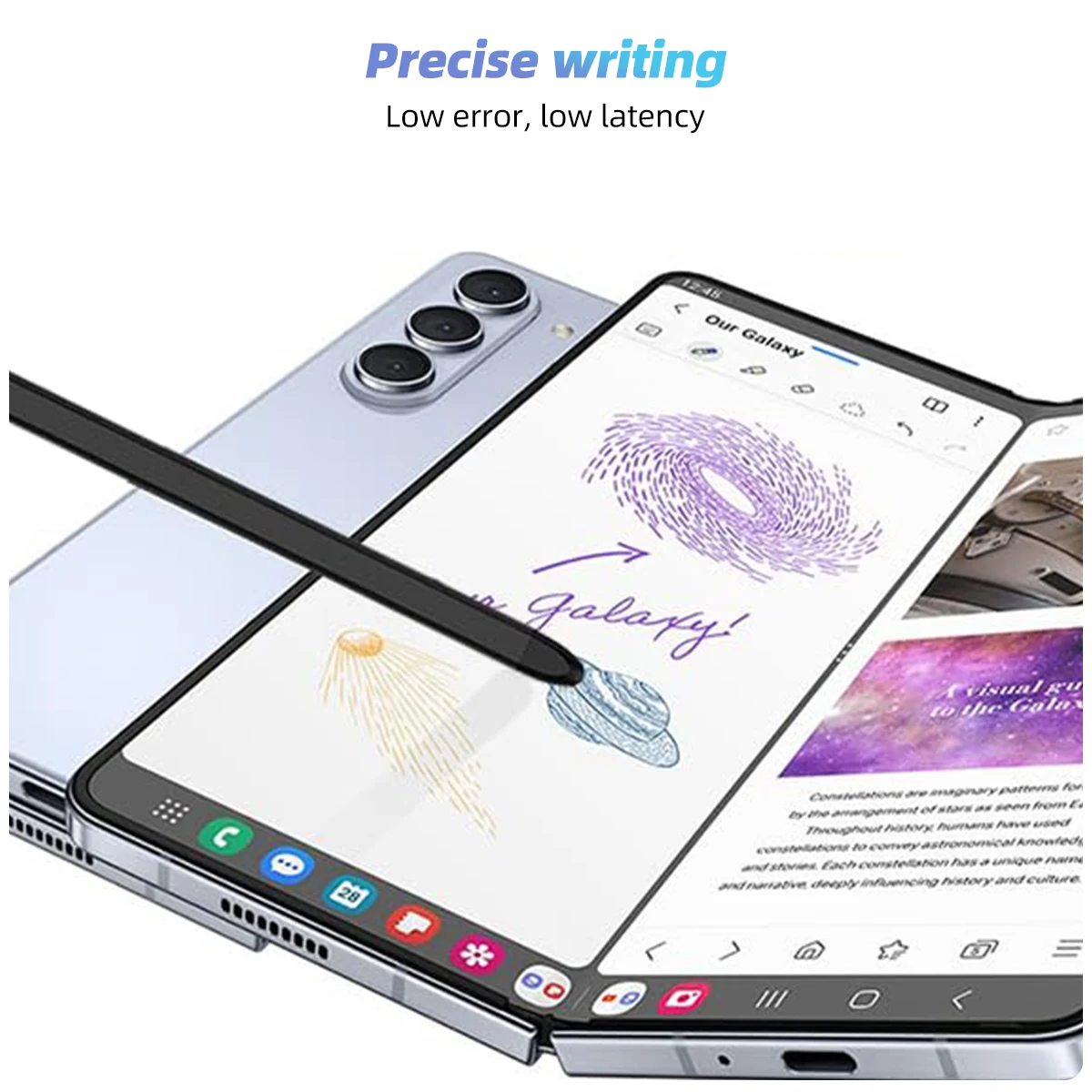 Pero, Pero Pre Samsung Galaxy Z Násobne 5 Kapacitné Pero S Pen Náhradné Dotykové Pero pre Tabletu, Mobilného Telefónu na Obrazovke