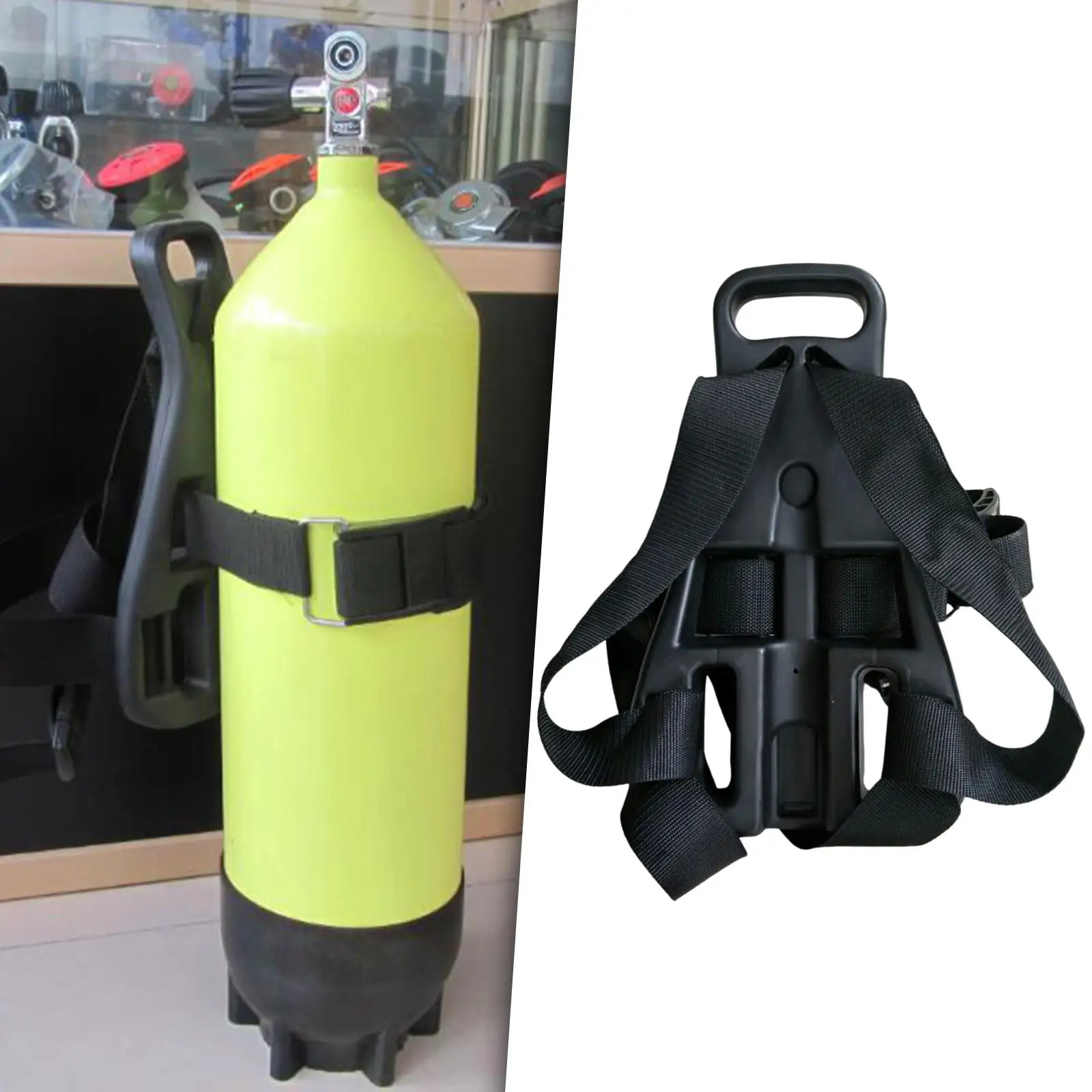 Potápanie Nádrže Späť Pack Šnorchlovanie Freedivingu Ponoriť Jednej Kyslíkovej Fľaše Podporu Držiak Držiak Batoh pre Šnorchlovanie Accs