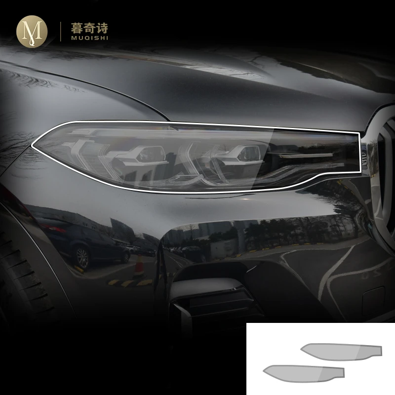 Pre BMW G07 X7 2019-2021 Auto Exteriéru PPF transparentné Farby TPU ochranný film Proti poškriabaniu Svetlomety ochranný film prerobit