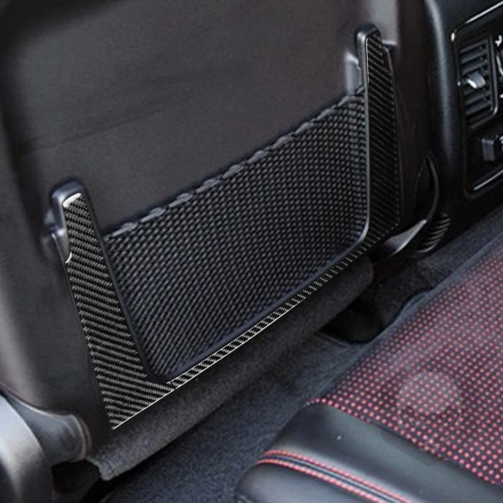 Pre Dodge Durango Na Roky 2014-2020 Uhlíkové Vlákna Zadné Sedadlo Skladovanie Panel Odtlačkový Dekoratívny Kryt Auto Nálepky, Interiérové Doplnky