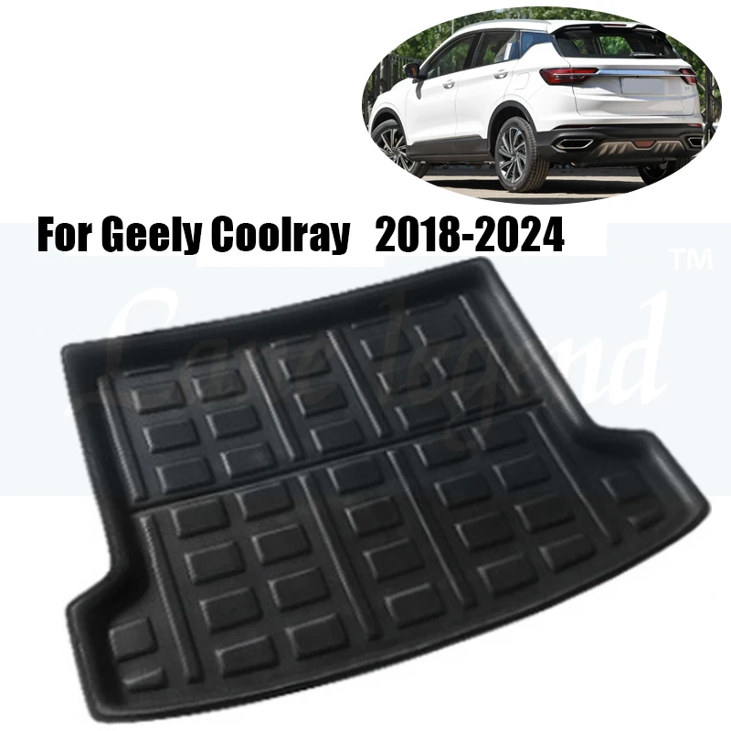 Pre Geely Coolray Binyue SX11 MK1 2018-2024 Auto Zadný Kufor Rohože EVA Boot Koberec batožinového priestoru Skladovanie Podložky Náklad sa Vzťahuje Auto Accessorie