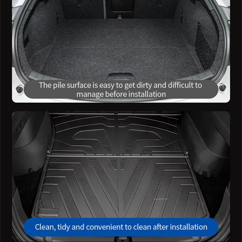 Pre Geely Coolray Binyue SX11 MK1 2018-2024 Auto Zadný Kufor Rohože EVA Boot Koberec batožinového priestoru Skladovanie Podložky Náklad sa Vzťahuje Auto Accessorie