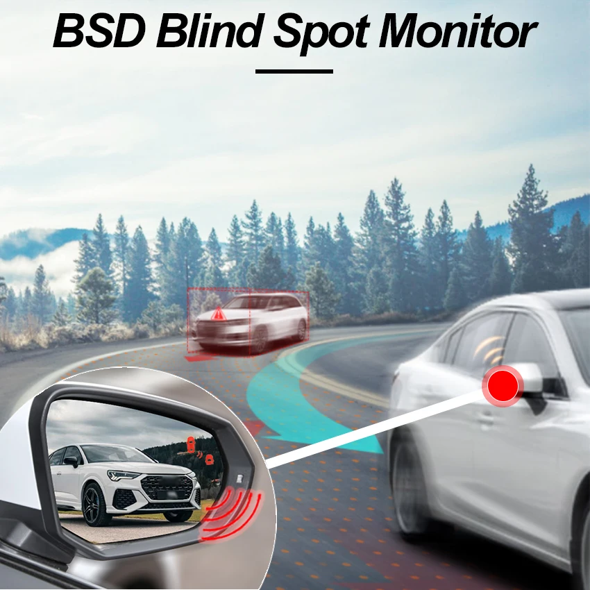 Pre Mazda 3 2007-2023 BSD BSM blind spot Radarový systém detekcie 24GHZ Mikrovlnný Senzor BSA Zrkadla, svetla, alarm