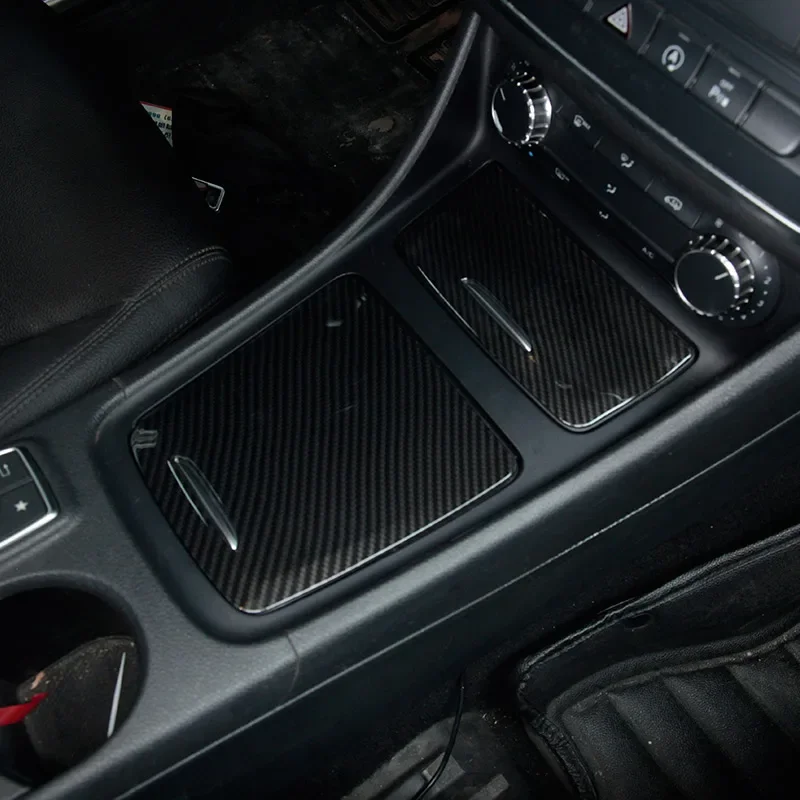 Pre Mercedes Benz CLA GLA Triedy W117 W176 A180 2014-2017 2 Ks ABS Centrum Úložný Box Panel Výbava Popolník Kryt Auto Nálepky, f