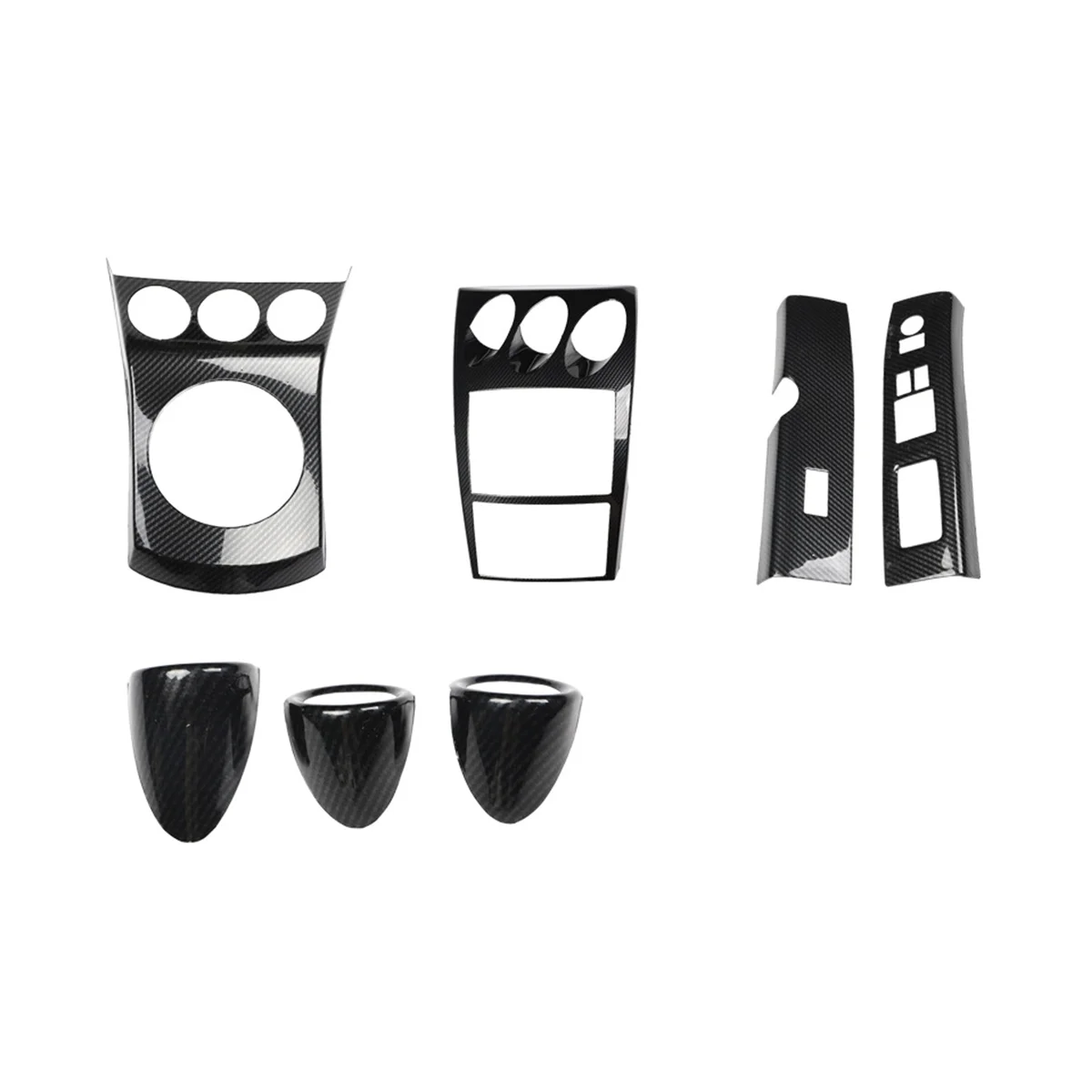 Pre Nissan 350Z Z33 NA RHD stredovej Konzoly Výstroj Panel Okna Zdvihnite Kryt Nastaviť Interiérom Príslušenstvo, ABS Uhlíkových Vlákien