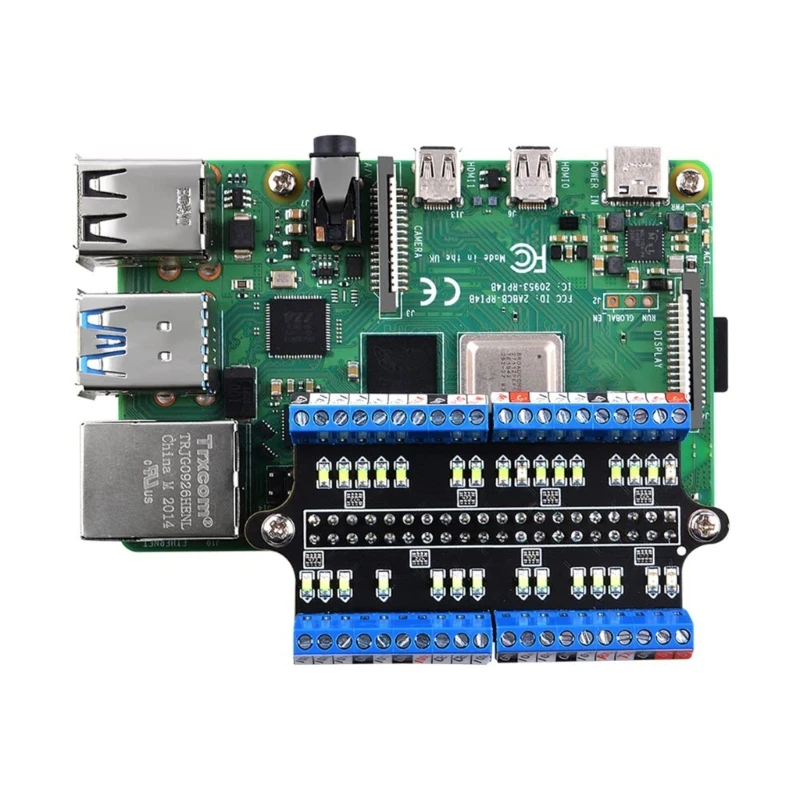 pre Raspberry Micro Svorkovnica Doska s LED Jednoduché Zapojenie a GPIO Monitorovanie
