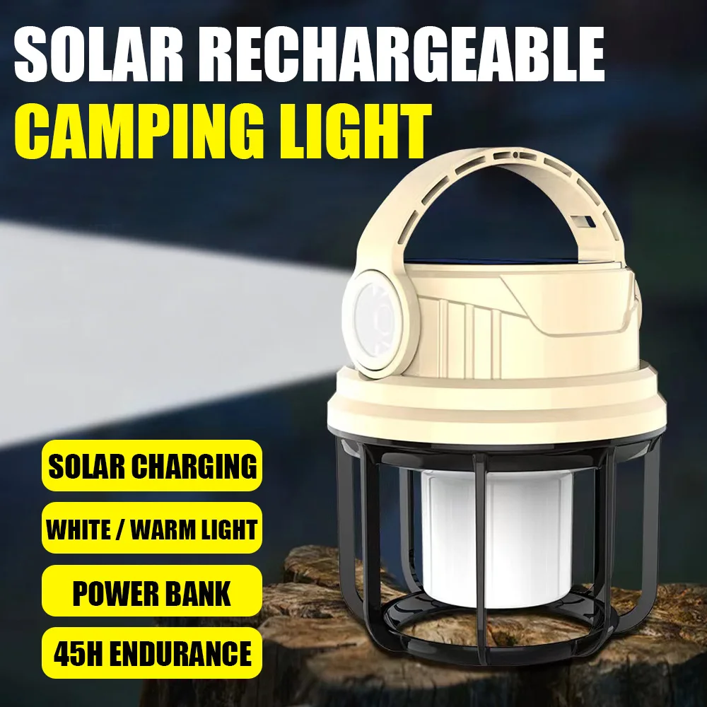 Prenosné Camping Slnečné Svetlo USB Nabíjateľné 6 Režim Kempingové Svietidlo Vonkajšie Led Baterka Stanový Tábor Dodávky Núdzové Svietidlo