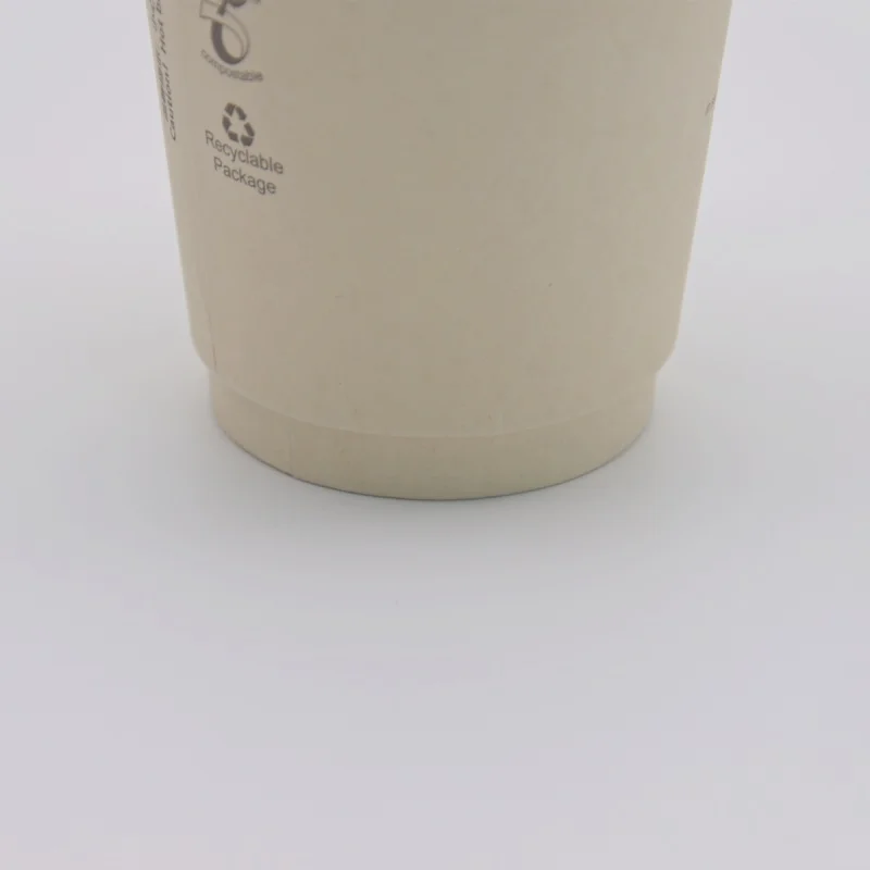 Prispôsobený productHot Predaj Dvojité Steny Tlačené Logo Buničiny, Papiera Šálku Kávy S Vekom