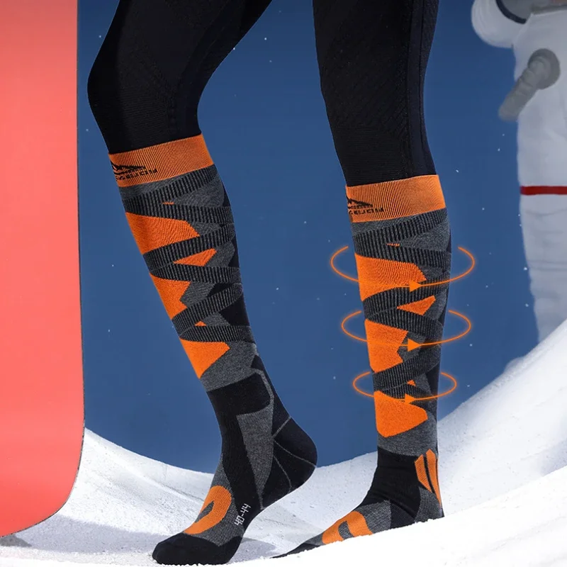 Profesionálne Športové Lyžiarske Ponožky Mužov Dlho Teľa Ponožky Ženy Priedušné Ponožky Outdoor Fitness, Multifunkčné Kompresné Ponožky