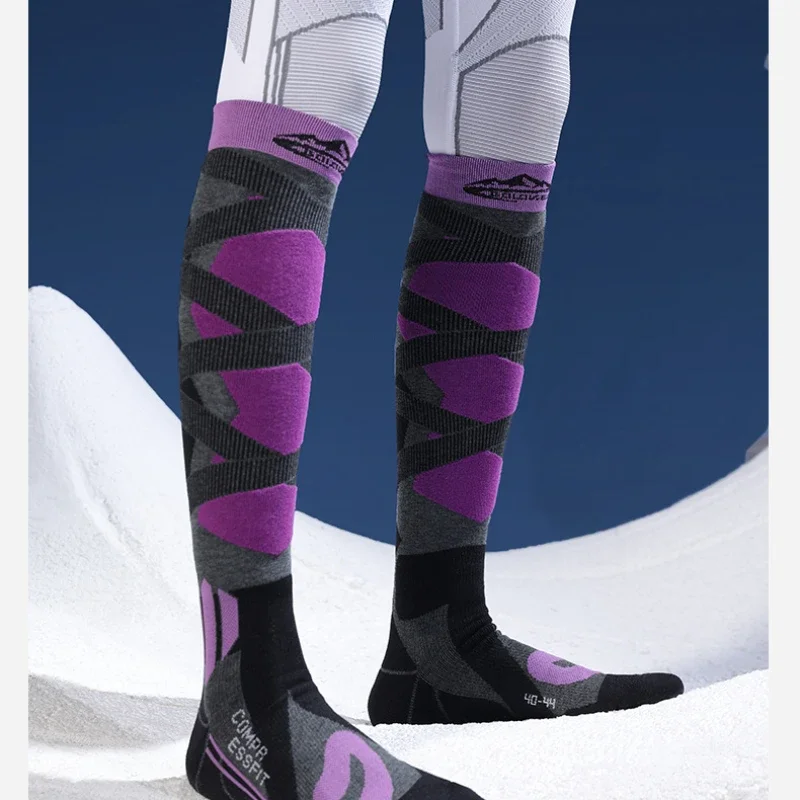 Profesionálne Športové Lyžiarske Ponožky Mužov Dlho Teľa Ponožky Ženy Priedušné Ponožky Outdoor Fitness, Multifunkčné Kompresné Ponožky