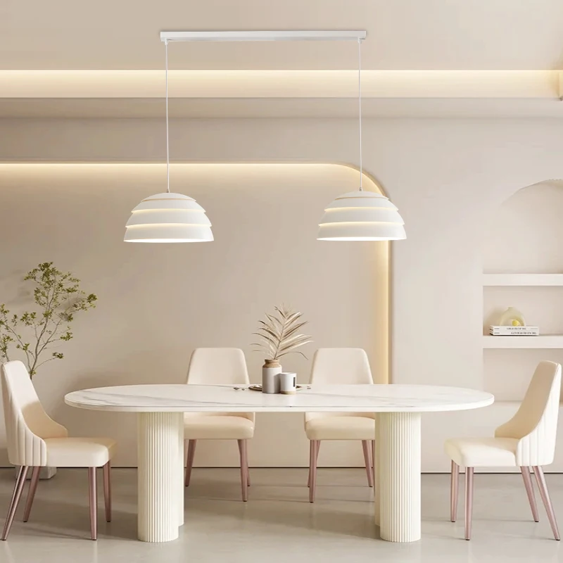 QIBOBEI LED Nordic Biela Prívesok Závesné Lampy Svetlá Na Obývacia Izba, Jedálenský Stôl Svietidlo Vnútorné Osvetlenie Svietidlá, Lustre