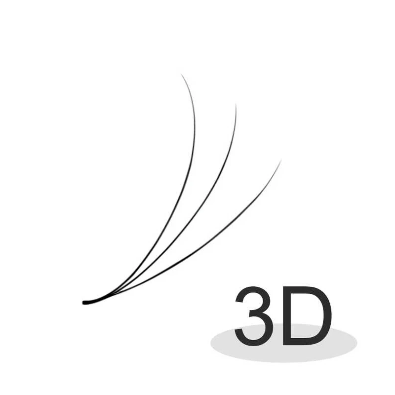 Ručné Woven3D Krátke Base 0,07 mm 0,1 mm Hrúbka 3D Krátke Stonky Premade Ventilátor Objem Riasy Falošné Mihalnice Rozšírenie