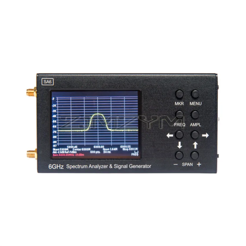SA6 Prenosné 6GHz Spektrum Analyzer & Signál Genertor 3G, 4G LTE CDMA DCS GSM GPRS GLONASS Ručné 35-6200Mhz Signál Tester