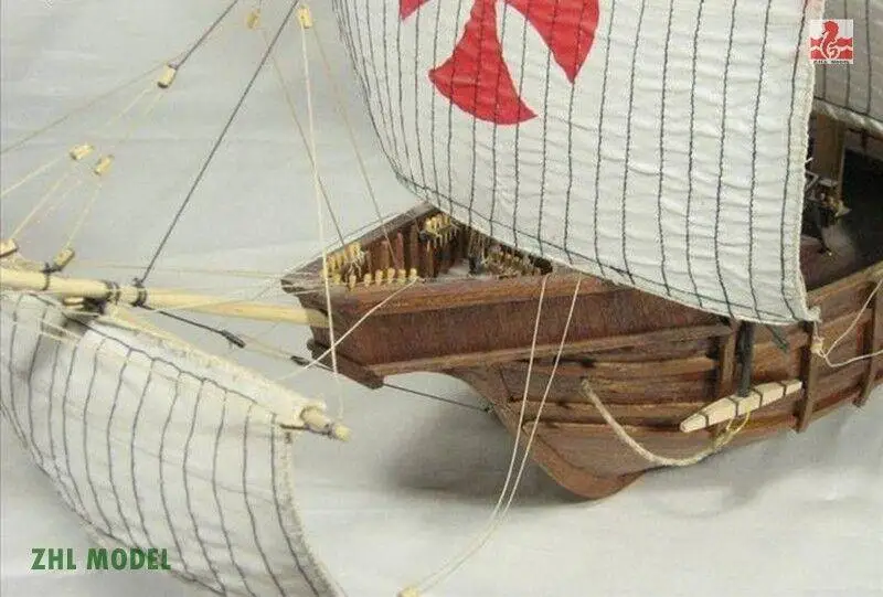 Santa Maria1492 rozsahu 1/50 30 palcový model drevené lode súpravy Shicheng