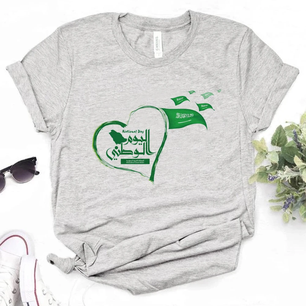 Saudský Národný Deň t-shirts ženy Y2K top žena anime streetwear oblečenie