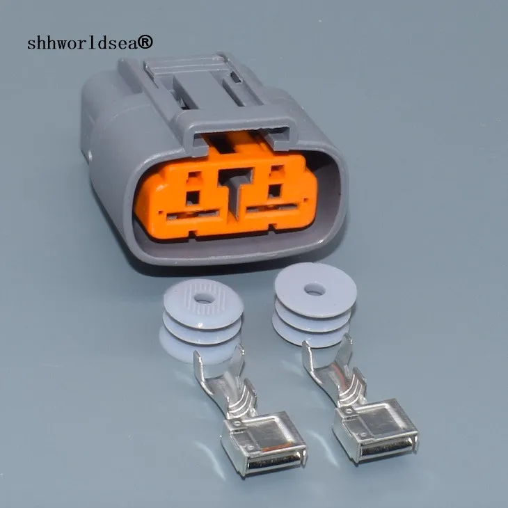 Shhworldsea 2 Pin/Spôsob 6,3 mm Žena Automobilový Konektor Zástrčku S Terminálmi A Tesnenia Série 6195-0060