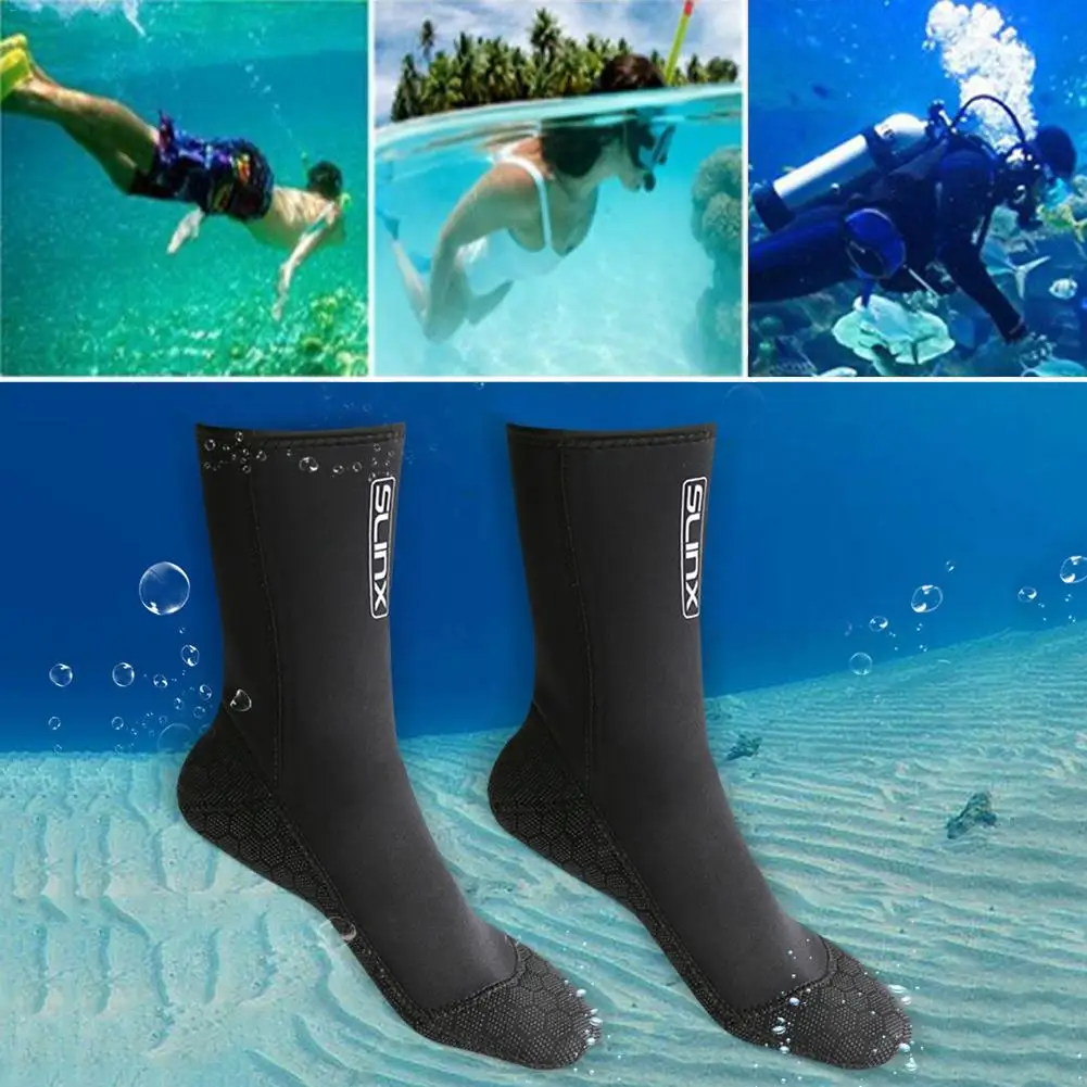 SLINX 3 mm Plávanie Boot Potápanie Plavky Neoprén, Neoprénové Ponožky Potápanie Proti Poškriabaniu Otepľovanie Šnorchlovanie Ponožky