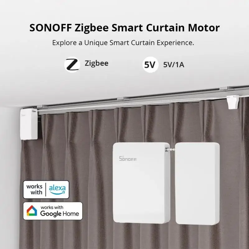 Sonoff Zigbee Smart Záves Motora DC 5V/1A Smart Home Zariadenia na Diaľkové Ovládanie Hlasom Podporuje Hlasové Podporuje EWeLink Domovská stránka Google