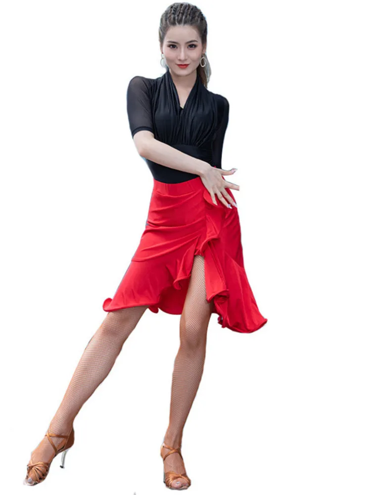 Split Pól Dance Sukne Prom Štúdia Jazz Prehrabať Balet Nosenie Festival Oblečenie Žien Oblečenie Klasický Kostým A-line Sukne