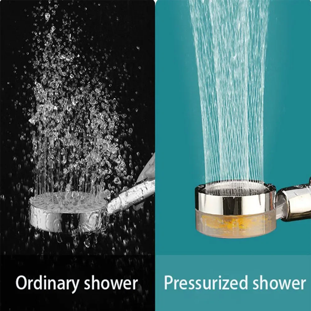 Sprcha Hlavu Úsporu Vody, Vysoká Preassure turbovrtuľových Prietok Showerhead s Ventilátorom Vstavaný Filter Zrážok Kúpeľňa Accessor